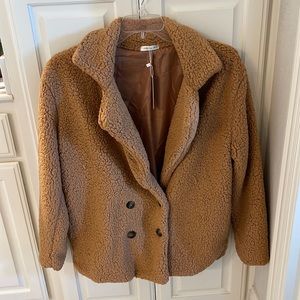 Warm and cozy teddy bear coat!